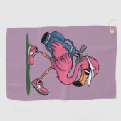 Ping Flamingo Golf Sunglasses Golf Lover  Golfhandtuch (Horizontal)