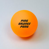 Ping Orange Pong Tischtennisball