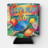 Ping Pong 50. Geburtstag Dosenkühler (Vorderseite)