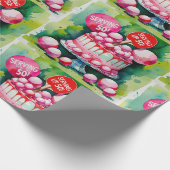 Ping Pong 50. Geburtstag Geschenkpapier (Ecke)