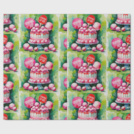 Ping Pong 50. Geburtstag Geschenkpapier