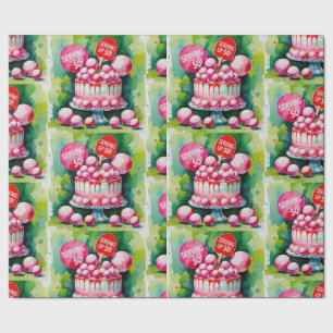 Ping Pong 50. Geburtstag Geschenkpapier