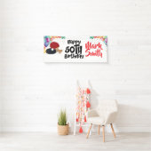 Ping Pong 50. Geburtstag mit Name Banner (Insitu)