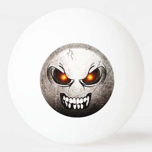 Ping Pong Angermoji Vintage Tischtennisball (Vorderseite)