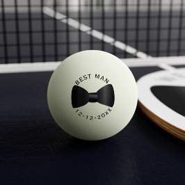 Ping Pong Ball, Black Bow Krawatte Tischtennisball