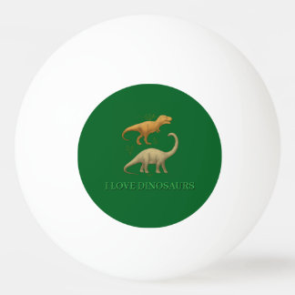 Ping Pong Ball - Ich liebe Dinosaurier Tischtennisball