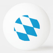 Ping Pong Ball mit der Flagge Bayerns, Deutschland Tischtennisball (Rückseite)