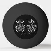 Ping Pong Ball mit Johann Sebastian Bach Siegel Tischtennisball (Rückseite)