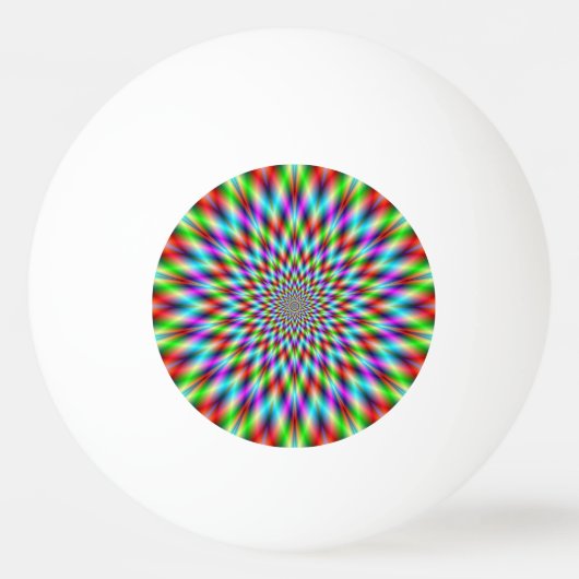 Ping Pong Ball Neon Star Exploding Tischtennisball (Vorderseite)
