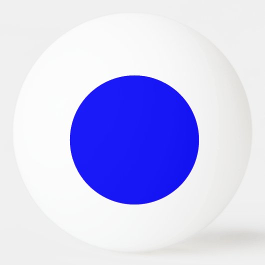 Ping Pong Ball - schlichter blauer innerer Kreis Tischtennisball (Rückseite)