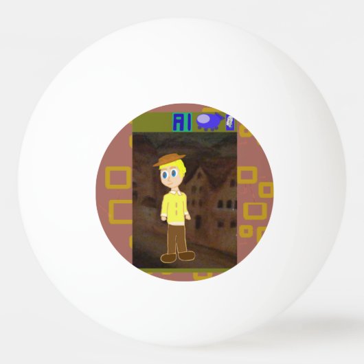 Ping Pong Ball Tischtennisball (Vorderseite)