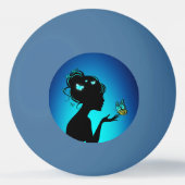 Ping-Pong-Ball Tischtennisball (Rückseite)