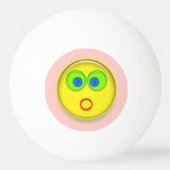 Ping Pong Ball - Überraschendes Sonnengesicht auf  Tischtennisball (Vorderseite)