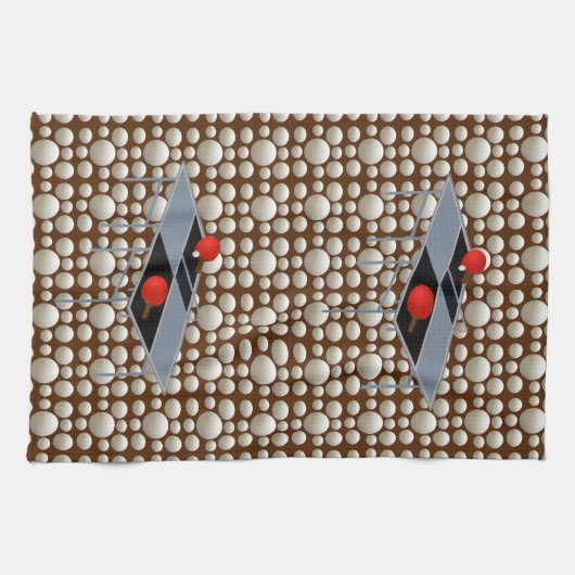 Ping Pong Balls, Dickhandtuch Geschirrtuch (Horizontal)