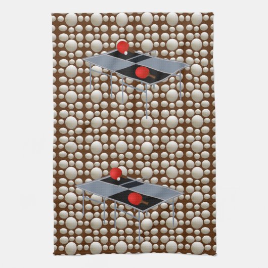 Ping Pong Balls, Dickhandtuch Geschirrtuch (Vertikal)