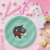 Ping Pong Binturong Tischtennis Player Bearcat Pappteller (Party)