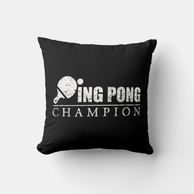 Ping Pong Champion  Kissen (Vorderseite)