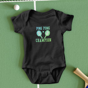 Ping Pong Champion Mit Monogramm Baby Bodysuit Baby Strampler