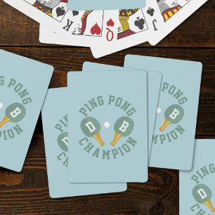 Ping Pong Champion Monogram Classic Playing Cards Spielkarten