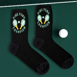 Ping Pong Champion Monogram Tischtennis Socken