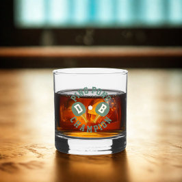 Ping Pong Champion Personalisiert Whiskey Glass Whiskyglas