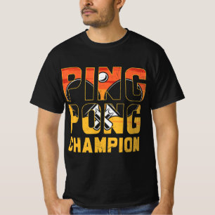 Ping Pong Champion Retro Tischtennis T-Shirt