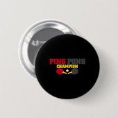 Ping Pong Champion Spaß Niedlich Tischtennis Gesch Button (Vorne & Hinten)