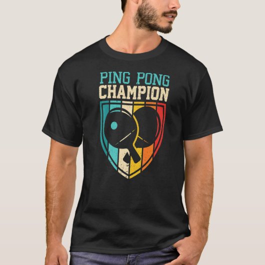 Ping Pong Champion Table Tennis Ping Pong T-Shirt (Vorderseite)