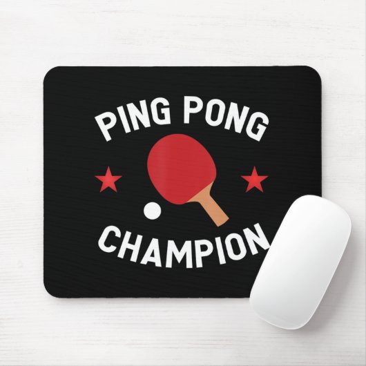 Ping Pong Champion Tischtennis Lover Geschenk Mousepad (Mit Mouse)