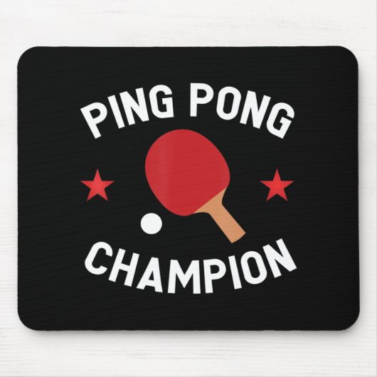Ping Pong Champion Tischtennis Lover Geschenk Mousepad (Vorne)