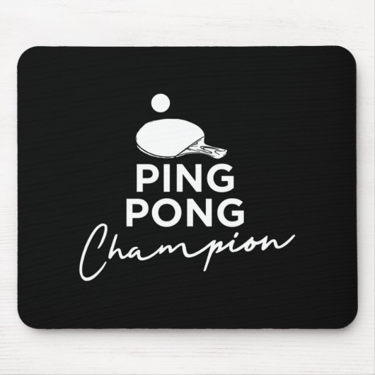 Ping Pong Champion Tischtennis Mousepad (Vorne)