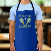Ping Pong Champion Tischtennis Player Blue Schürze