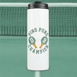 Ping Pong Champion White Sports Thermal Tumbler Thermosbecher