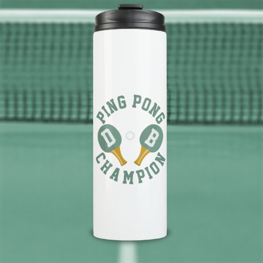 Ping Pong Champion White Sports Thermal Tumbler Thermosbecher