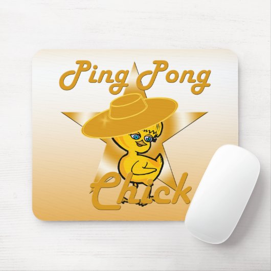 Ping Pong Chick #10 Mousepad (Mit Mouse)