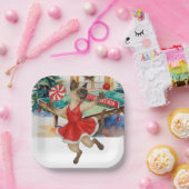Ping Pong Christmas themed for Siamese Cat lovers Pappteller (Party)