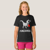 Ping Pong Dinosaurs Pingpong Player Dino Tische T-Shirt (Vorne ganz)