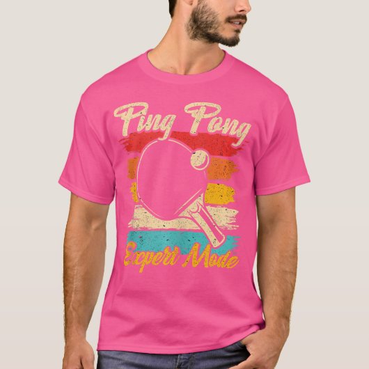 Ping Pong Expert Mode - Funny Table Tennis T-Shirt (Vorderseite)