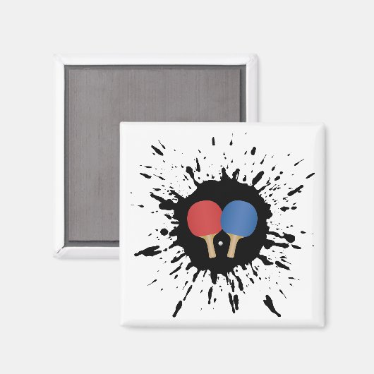 Ping Pong Explosion Magnet (Vorderseite/Rückseite)