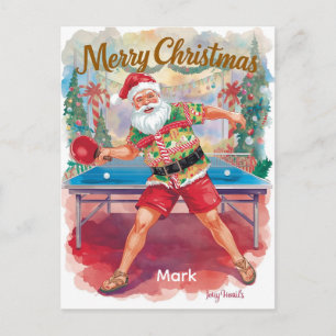 Ping Pong Frohe Weihnachten mit dem Weihnachtsman