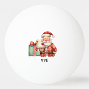 Ping Pong Frohe Weihnachten mit dem Weihnachtsmann Tischtennisball