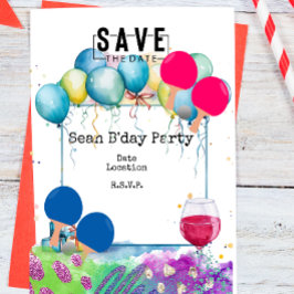 Ping Pong Geburtstagsparty Rett Date Einladung