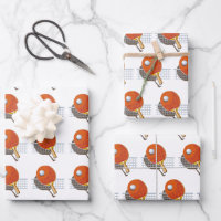 Ping-Pong-Geschenkpapier, Tischtennis-Geschenkverp