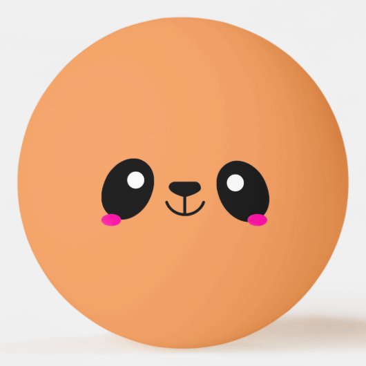 Ping Pong Happy Panda  Tischtennisball (Vorderseite)