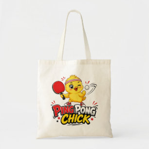 Ping Pong Huhn Süßes Tischtennis-Design Tragetasche
