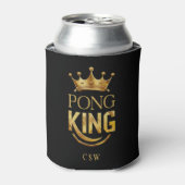 Ping Pong King Gold Crown Personalisiert Dosenkühler (Kanne Vorderseite)