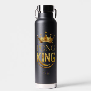 Ping Pong King Gold Crown Personalisiert Trinkflasche
