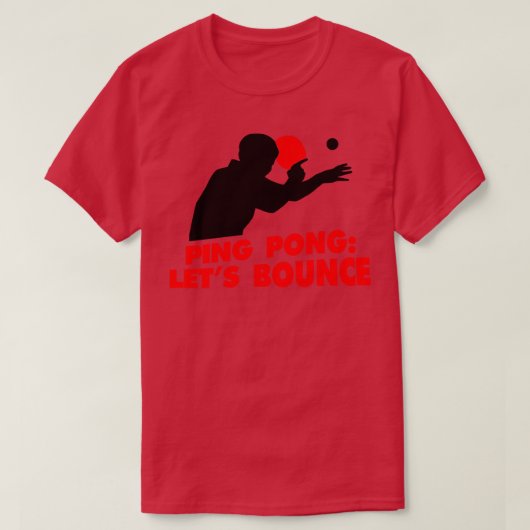 Ping Pong Lasse Bounce Red T-Shirt (Design vorne)