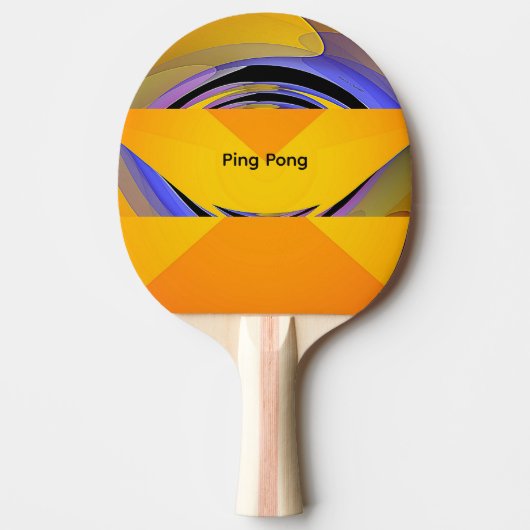 Ping Pong Logo Tischtennis Schläger (Vorderseite)