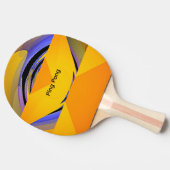 Ping Pong Logo Tischtennis Schläger (Seitenansicht)